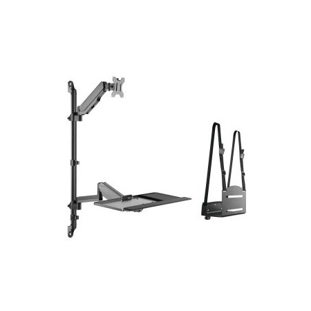 Soporte pared equip vesa hasta 32 pulgadas 100x100 max 8kg + soporte teclado max 1kg