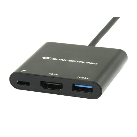 Adaptador conceptronic usb tipo c a hdmi - usb 3.0 - usb tipo c