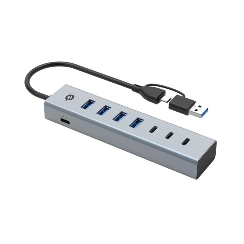 Hub usb 3.0 conceptronic hubbies20gp 7 puertos usb - c a 3xusb - c 4xusb - a con alimentador