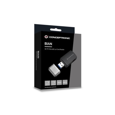 Lector de tarjetas usb 3.0 conceptronic bian06b sd - sdhc - sdxc - microsd - tflash