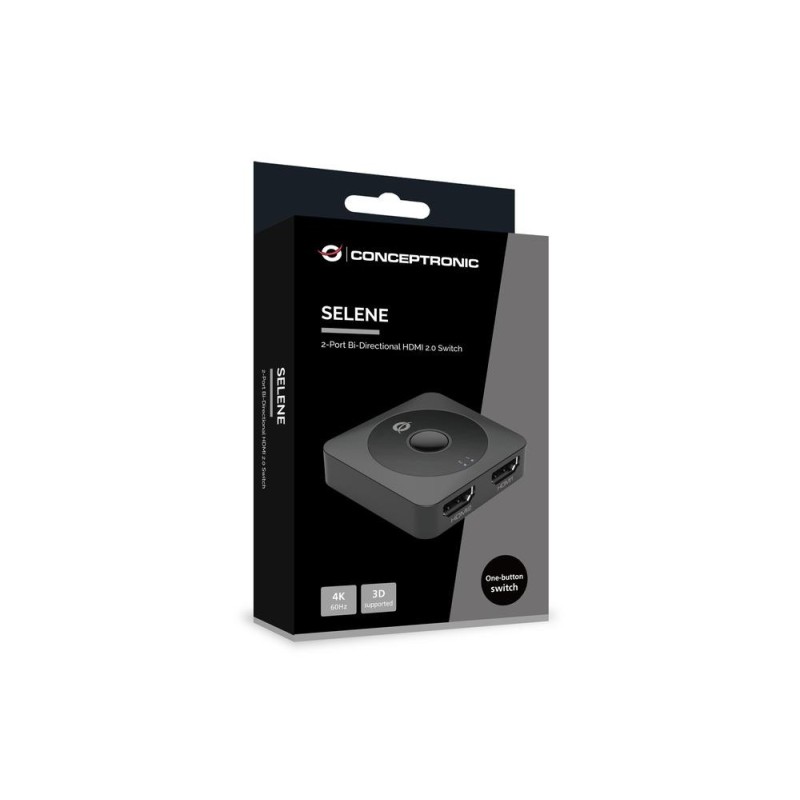 Switch hdmi conceptronic selene01b 2 puertos