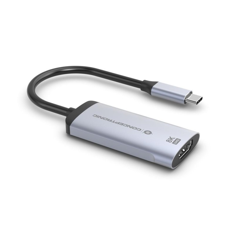Adaptador usb tipo c a hdmi 8k conceptronic 8k 15cm - macho - hembra