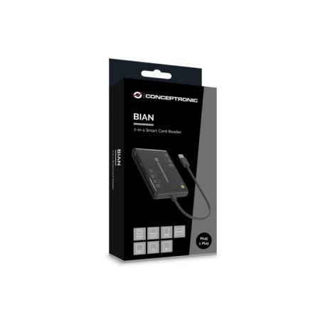 Card reader externo concentronic bian010b usb - c y usb - a sd - sdhc - sdxc - micro sd - mmc -ms - cf - xd