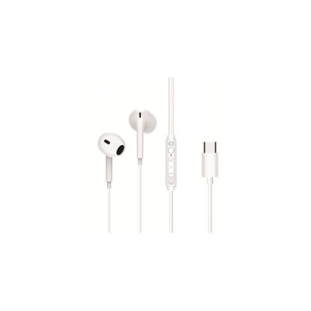 Auricular intrauditivo usb - c conceptronic brendan02w microfono 1.2m blanco