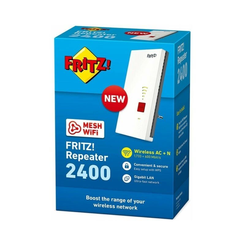 FRITZ! Repeater 2400 Extensor Repetidor AC1733
