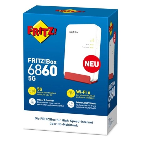 Fritz! Box6860 5G Router WiFi6 4x4 MIMO NanoSIM