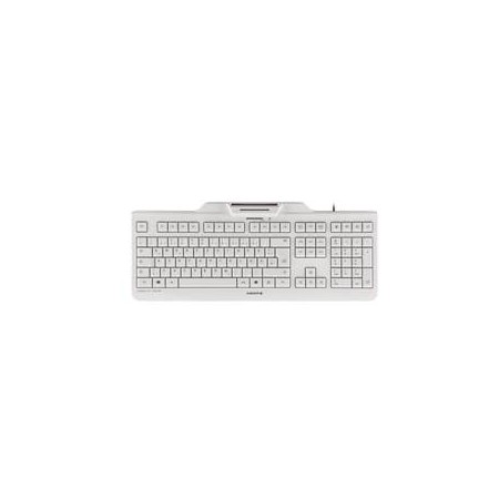 Cherry Teclado+Lector Chip Integrado (DNIe) Blanco