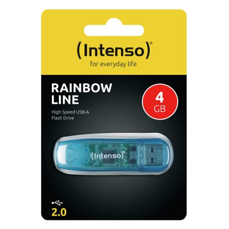 Intenso 3502450 Lápiz USB 2.0 Rainbow 4GB Azul
