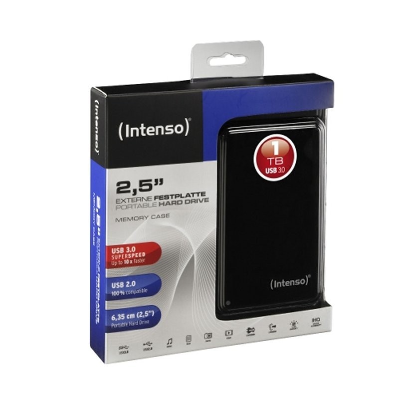 Intenso HDD Externo 6021560 1TB 2.5″ USB 3.0 Negro