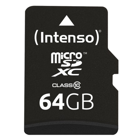 Intenso 3413490 Micro SD clase 10 64GB c/adapt
