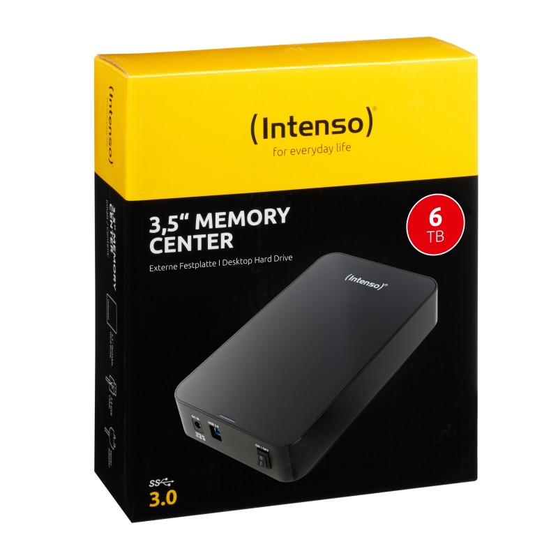 Intenso HDD Externo 6031514 6TB 3.5″ USB 3.0 Negro