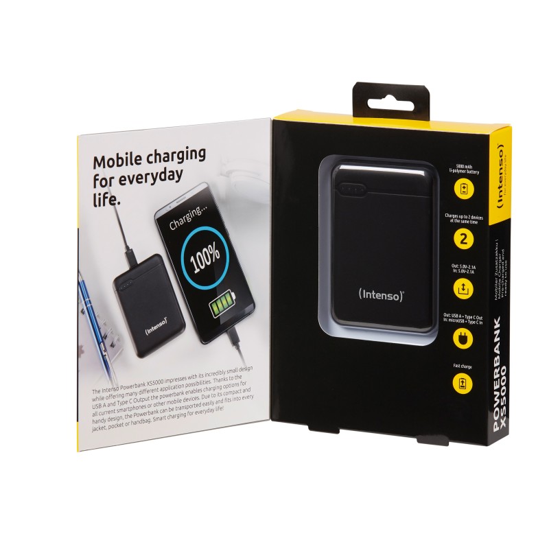 Powerbank intenso xs5000 5000 mah negro