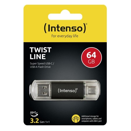 Intenso Twist Line Lápiz USB 3.2 A+C 64Gb