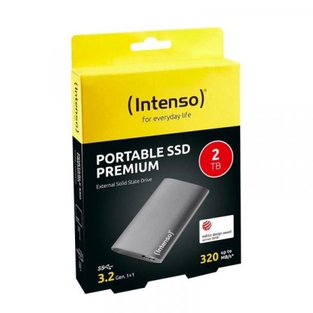 Disco duro externo solido ssd intenso 3823470 2tb premium edition 1.8 pulgadas antracita