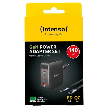 Intenso | Cargador pared W24AA|2xUSB-A|blanco
