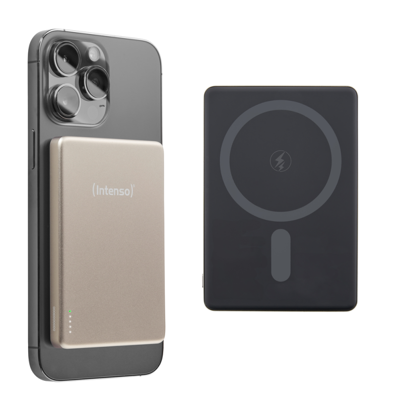 Powerbank intenso mw5000 magsafe champan magnetico