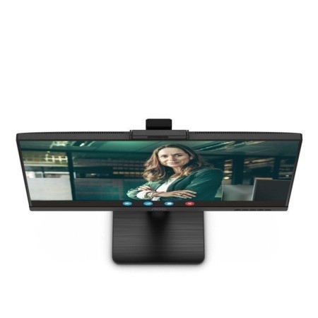 Monitor Profesional AOC 24P3QW 23.8″/ Full HD/ Webcam/ Multimedia/ Regulable en altura/ Negro