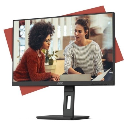 Monitor AOC 24E3QAF 23.8″/ Full HD/ Multimedia/ Regulable en altura/ Negro
