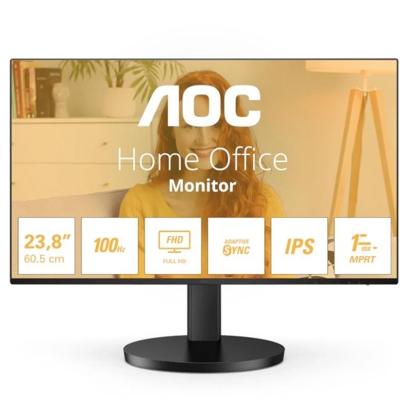 Monitor AOC 24B3HA2 23.8″/ Full HD/ Multimedia/ Negro
