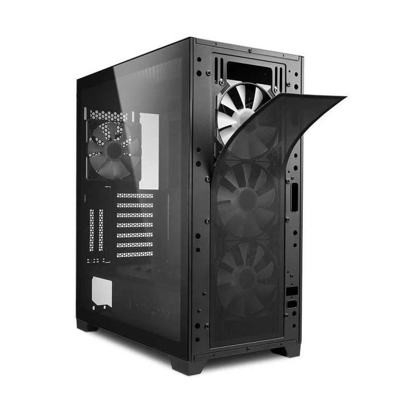 Caja ordenador gaming sharkoon tg7m atx 2 x usb 3.0 sin fuente