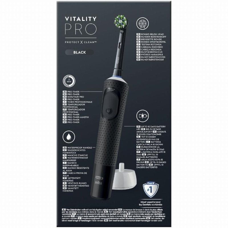 Cepillo Dental Oral-B Vitality Pro/ Negro