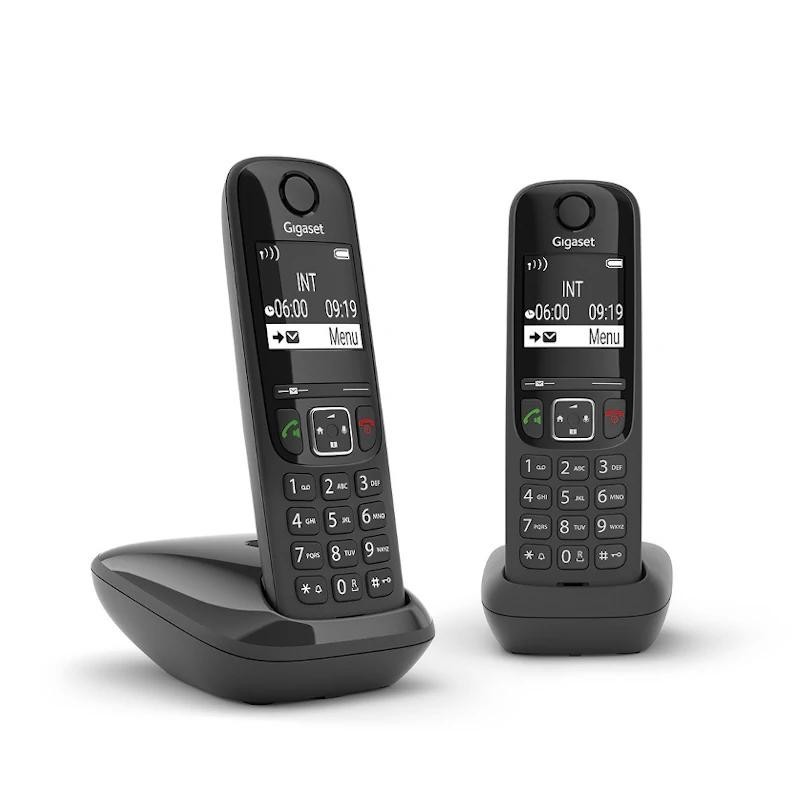 Telefono inalambrico gigaset as690 duo negro