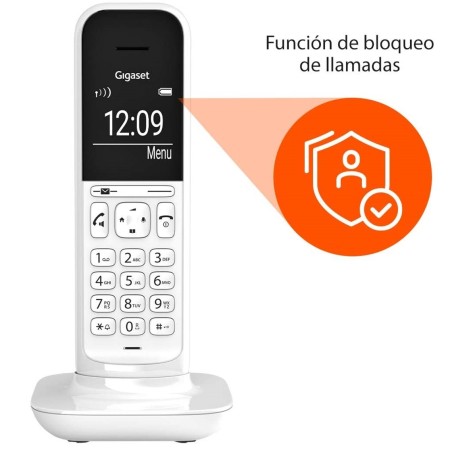 Teléfono Inalámbrico Gigaset CL390/ Blanco