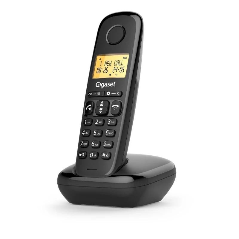 Teléfono Inalámbrico Gigaset Basic 100/ Negro