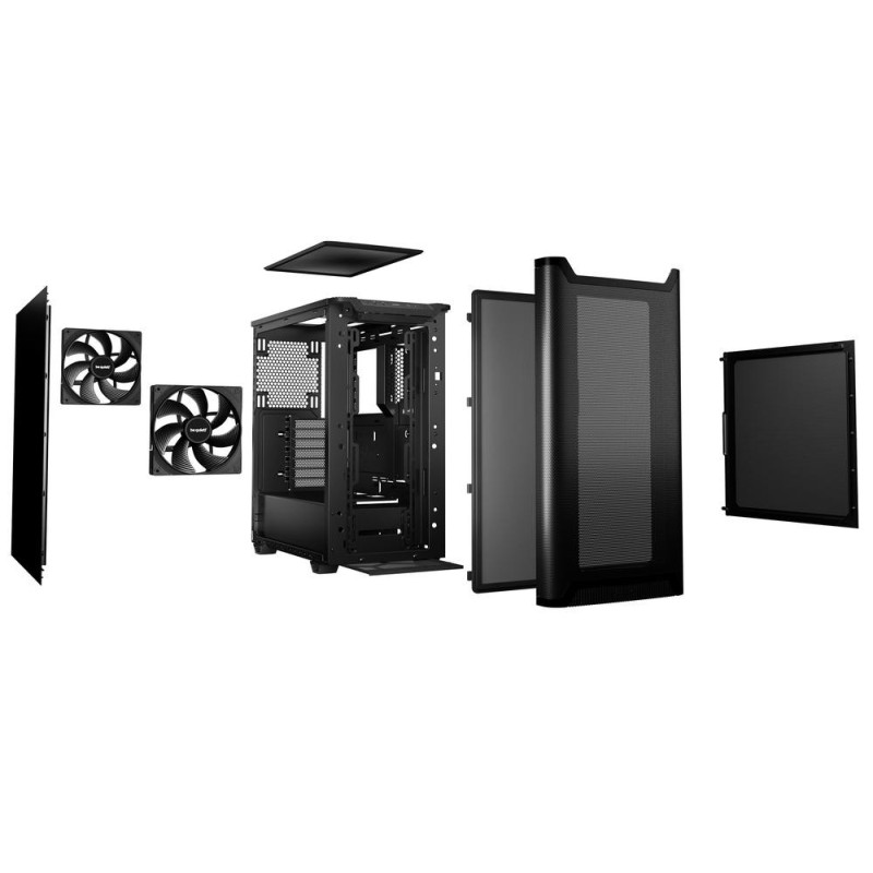 Caja ordenador bequiet pure base airflow 501 atx negra