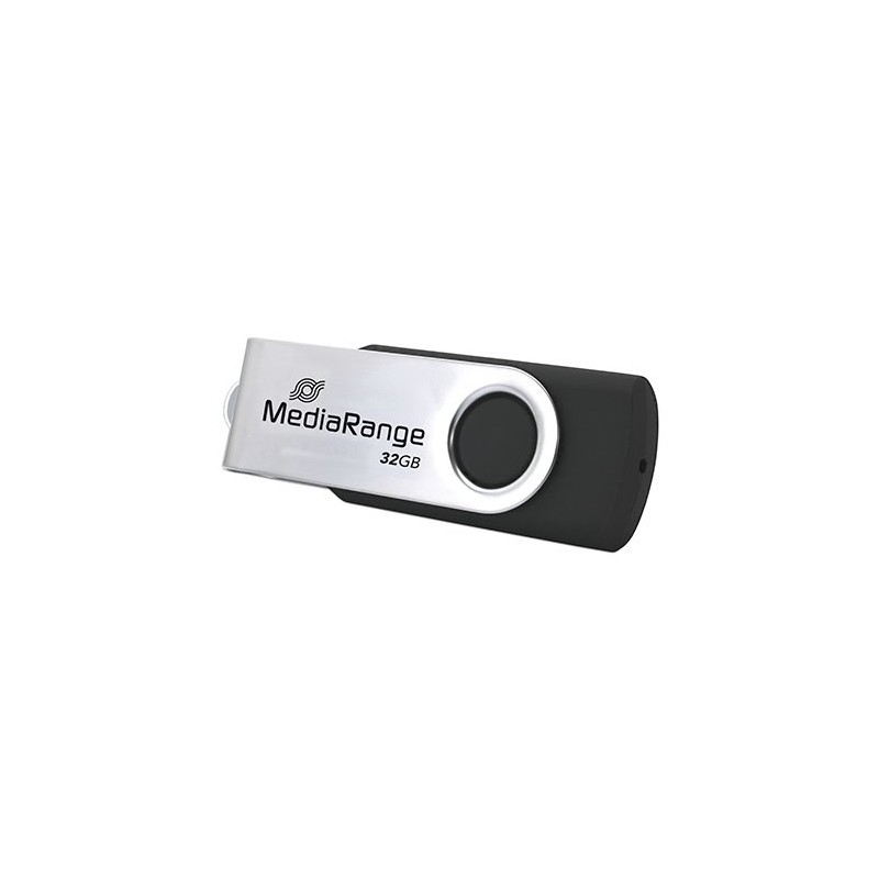 PENDRIVE 32GB USB 2.0 MEDIARANGE SILVER-BLACK