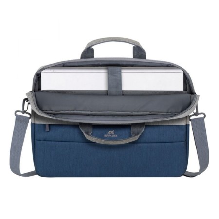 RIVACASE 7532 Grey/blue Prater Maletín 15,6″ gris-