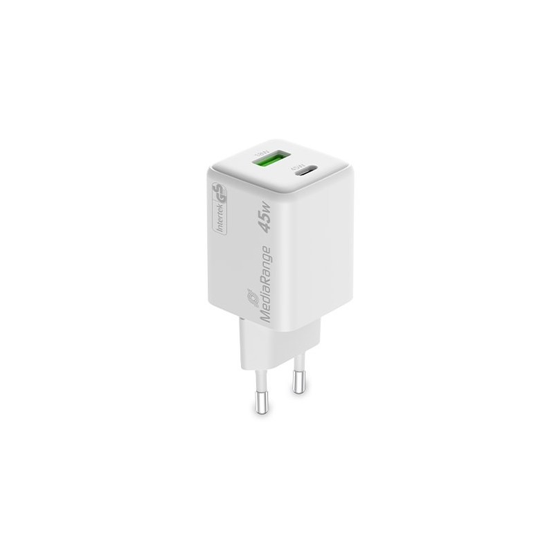 CARGADOR MEDIARANGE DUAL USB-A Y USB-C 45W