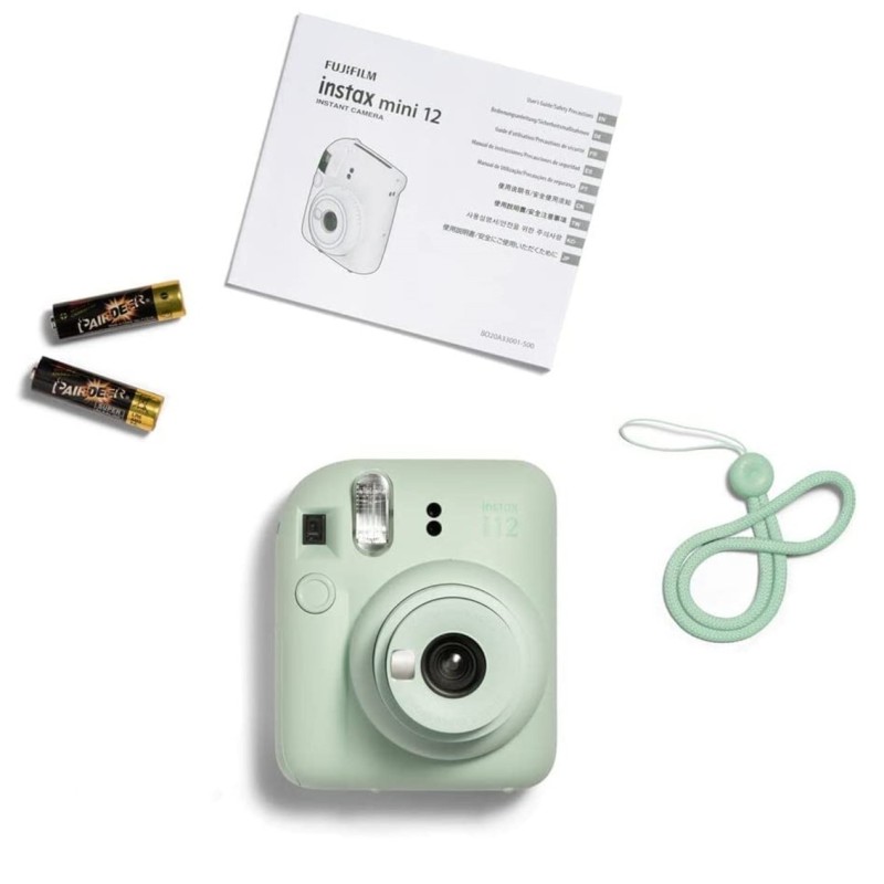 Camara fujifilm mini instax 12 flash - autoexposicion - verde menta