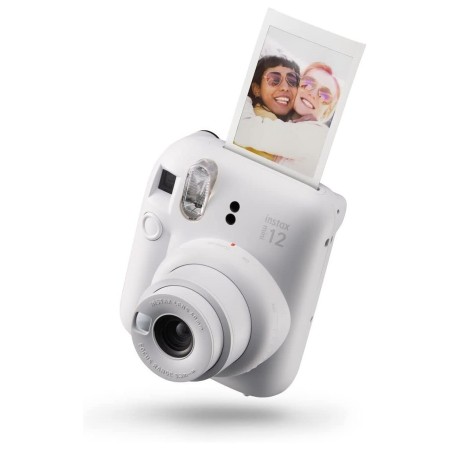 Camara fujifilm mini instax 12 flash - autoexposicion - blanco arcilla