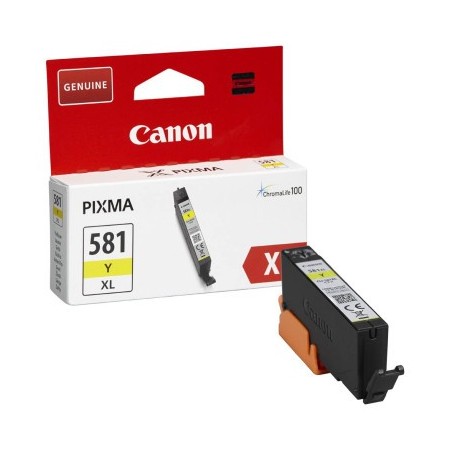 Cartucho de Tinta Original Canon CLI-581YXL Alta Capacidad/ Amarillo