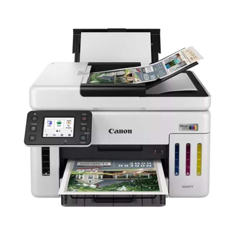 Multifunción Recargable Canon MAXIFY GX6150 MegaTank WiFi/ Dúplex/ Blanca