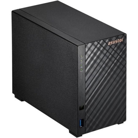 Servidor nas asustor drivestor 2 gen2 as1202t 2 bahias 1gb gigabit ethernet