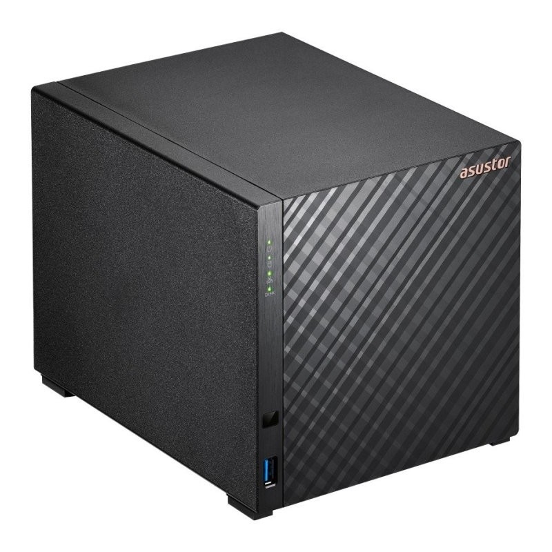 Servidor nas asustor drivestor 2 gen2 as1204t 4 bahias 1gb gigabit ethernet