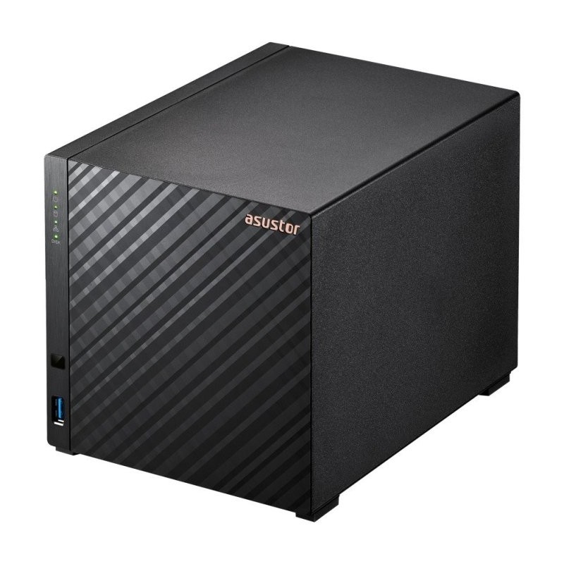 Servidor nas asustor drivestor 2 gen2 as1204t 4 bahias 1gb gigabit ethernet