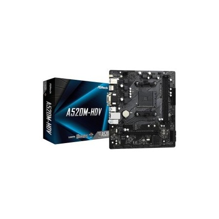 Placa base asrock am4 a520m - hdv m - atx 90 - mxbe50 - a0uayz