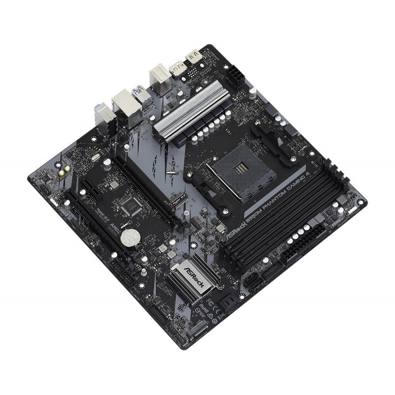 Placa base asrock b550m phantom gaming am4 matx