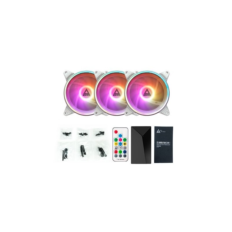 VENTILADOR 120X120 MONTECH AX120 PWM WHITE 3 IN 1