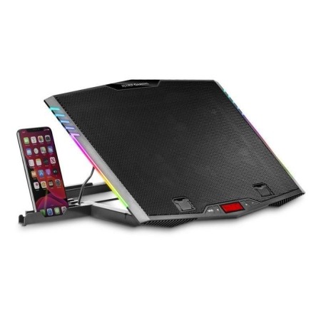 Soporte Refrigerante Mars Gaming MNBC5 para Portátiles hasta 17.3″/ Iluminación LED