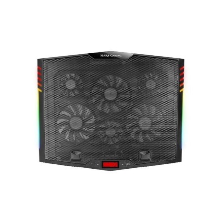 Soporte Refrigerante Mars Gaming MNBC5 para Portátiles hasta 17.3″/ Iluminación LED