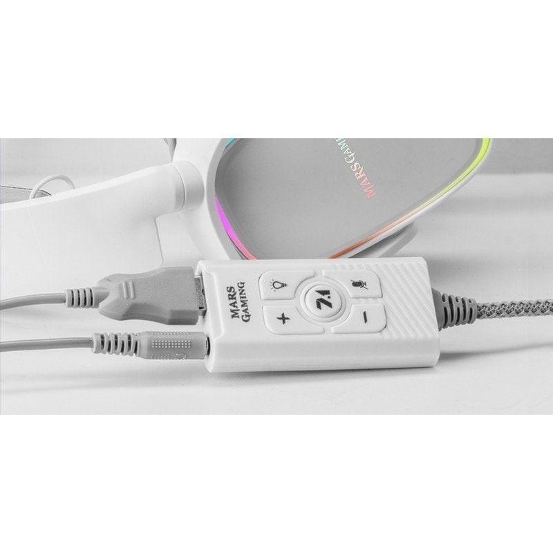 Tarjeta de sonido usb mars gaming msc2 blanca
