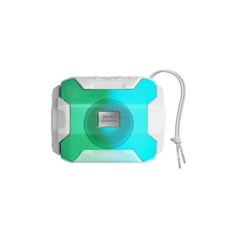 Altavoz con Bluetooth Mars Gaming MSBAXW/ 10W/ 1.0/ Blanco