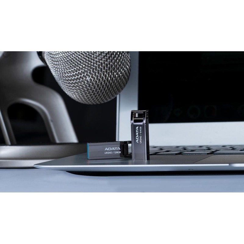 ADATA Lapiz USB UR340 128GB USB 3.2 Metal Black