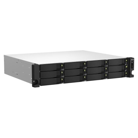 Servidor nas qnap ts - 1264u - rp - 8g 12 bahias 2u rack 8gb gigabit ethernet