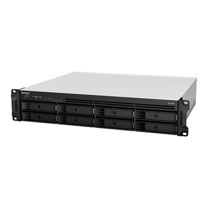 NAS Synology Diskstation RS1221RP+/ 8 Bahías 3.5″- 2.5″/ 4GB DDR4/ Formato Rack