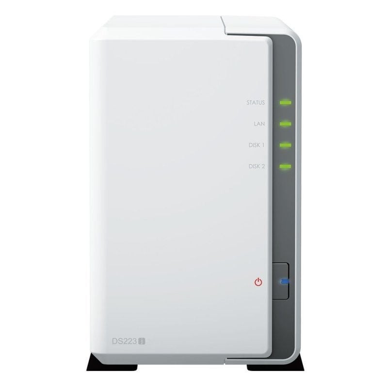 NAS Synology Diskstation DS223J/ 2 Bahías 3.5″- 2.5″/ 1GB DDR4/ Formato Torre